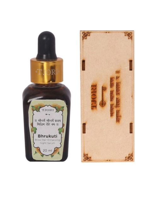 

TJORI Unisex Bhrukuti Brow Hair Enhancing Night Serum 20ml, Brown