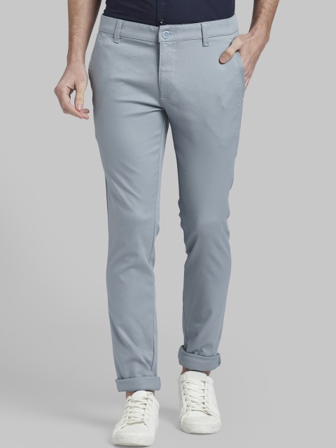 

Parx Men Blue Regular Fit Solid Regular Trousers