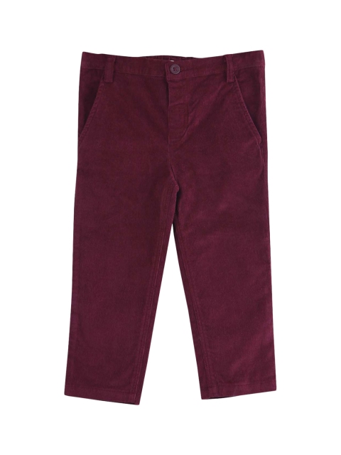 

Beebay Girls Maroon Regular Fit Solid Corduroy Regular Trousers
