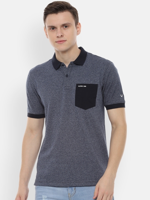 

Solly Jeans Co. Men Grey Solid Polo Collar T-shirt