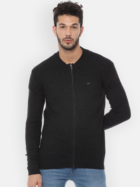 

People Men Grey Ribbed Sweater