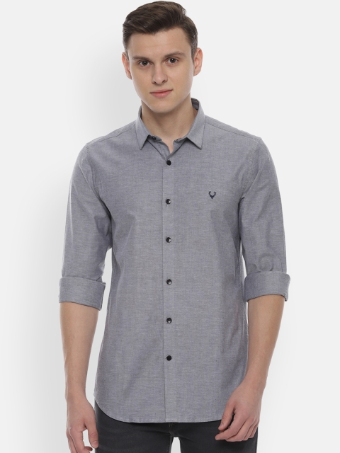 

Allen Solly Sport Men Grey Slim Fit Self Design Casual Shirt
