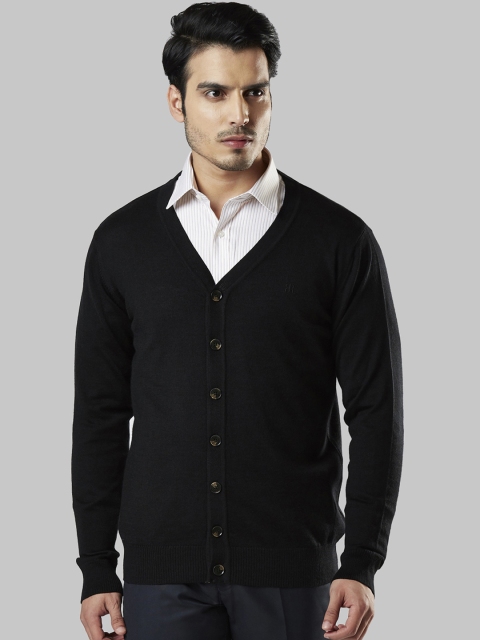 

Raymond Men Black Solid Sweater