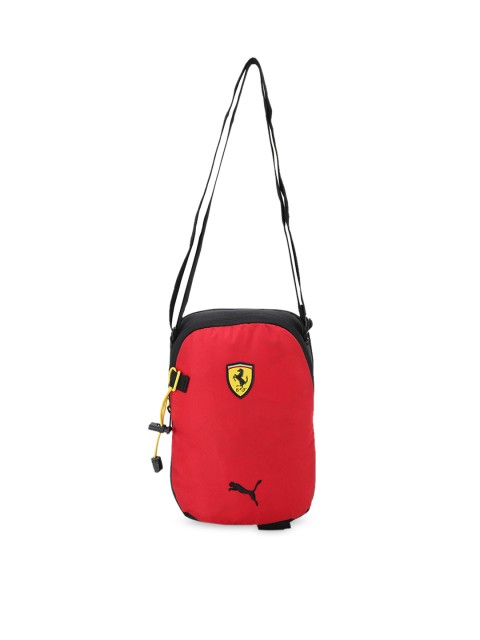 

Puma Unisex Black & Red Solid Messenger Bag