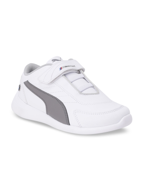 

PUMA Motorsport Kids White & Grey BMW MMS Kart Cat III V PS Sneakers