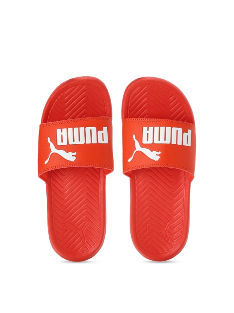 

Puma Kids Red Printed Sliders