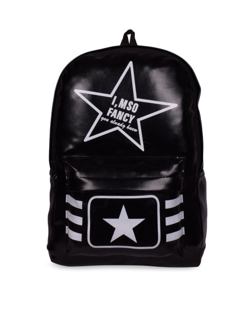 

Bagkok Women Black & White Solid Backpack