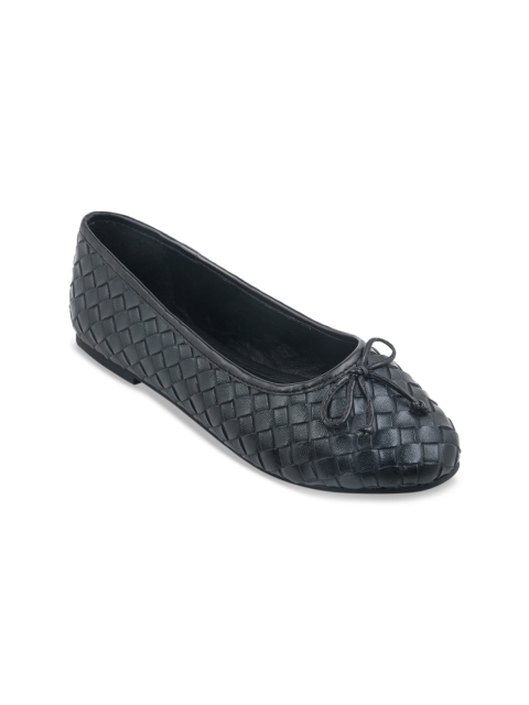

London Rag Women Black Woven Design Ballerinas