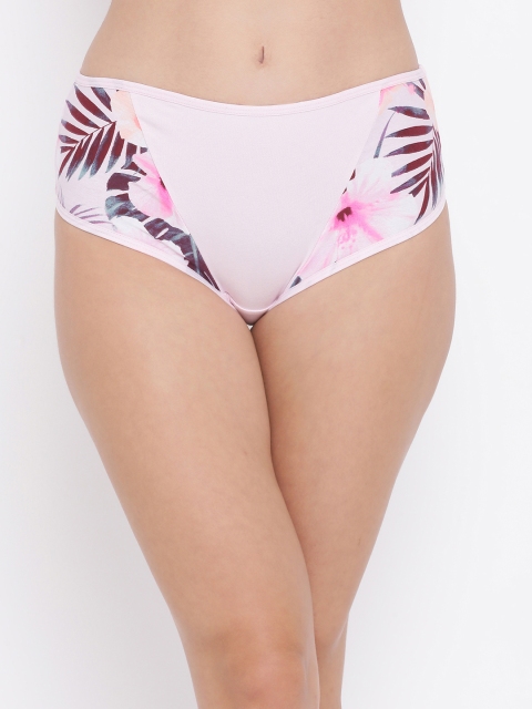 

Clovia Women Pink Solid Hipster Briefs