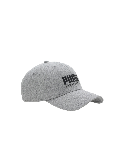 

Puma Unisex Grey & Black Solid Baseball Cap