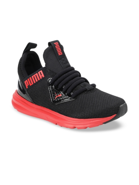 

Puma Kids Black Mesh Enzo Beta AC PS Sneakers