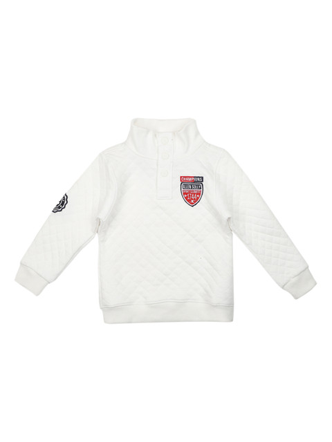 

Allen Solly Junior Boys White Checked Pullover Sweatshirt
