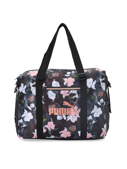 

Puma Unisex Black Printed Duffel Bag