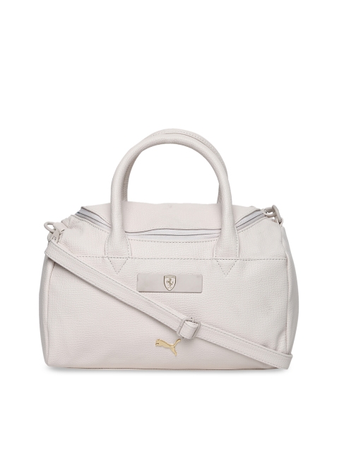 

Puma Off-White Solid Handheld Bag