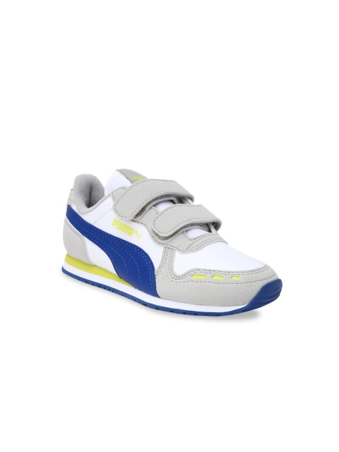 

Puma Kids White Cabana Racer SL V PS Sneakers