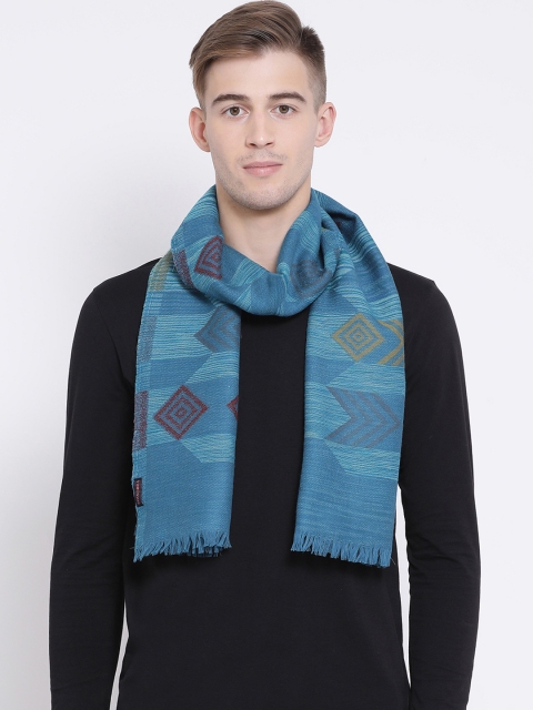 

SHINGORA Men Blue Printed Muffler
