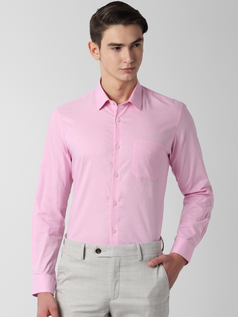 

Peter England Men Pink Slim Fit Solid Formal Shirt
