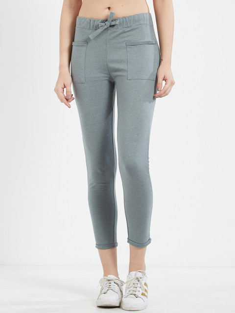 

Imagica Women Grey Skinny Fit Solid Regular Trousers