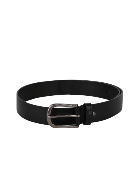 

Van Heusen Men Black Solid Leather Belt