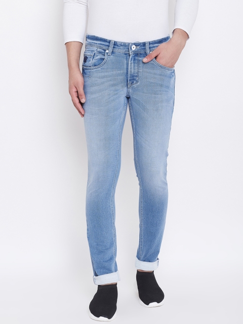 

American Archer Men Blue Slim Fit Low-Rise Clean Look Stretchable Jeans