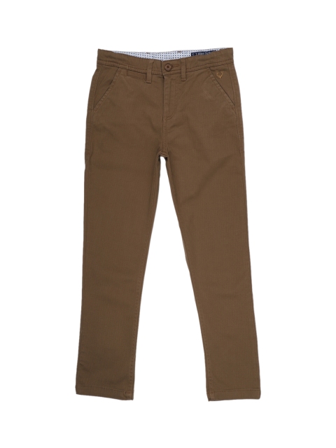 

Allen Solly Junior Boys Khaki Regular Fit Solid Regular Trousers