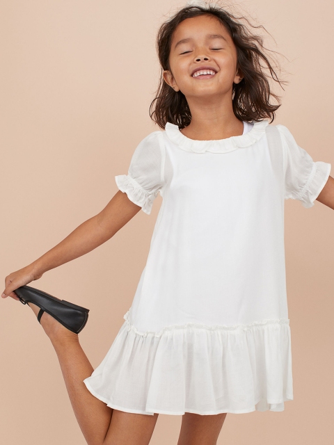 

H&M Girls Modal dress, White