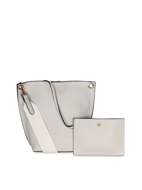 

ESBEDA Off-White Solid Shoulder Bag