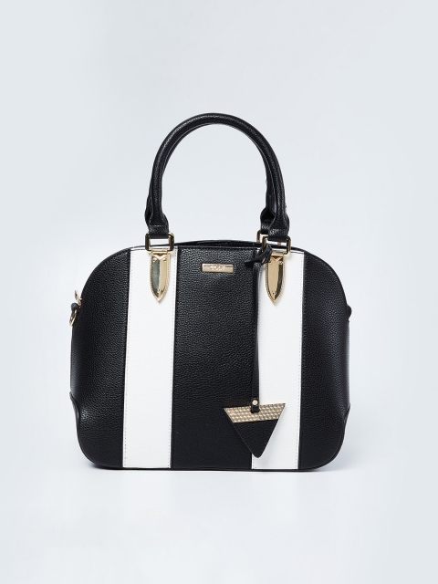 

CODE by Lifestyle Black & White Colourblocked Handheld Bag