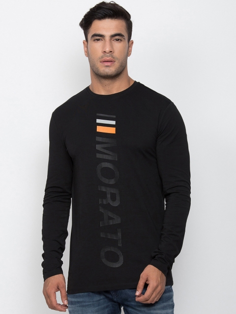 

Antony Morato Men Black Printed Round Neck T-shirt