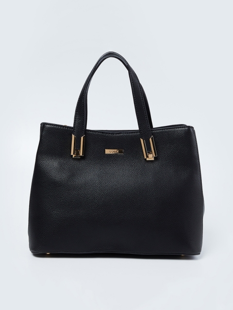 

CODE by Lifestyle Black Textured Handheld Bag