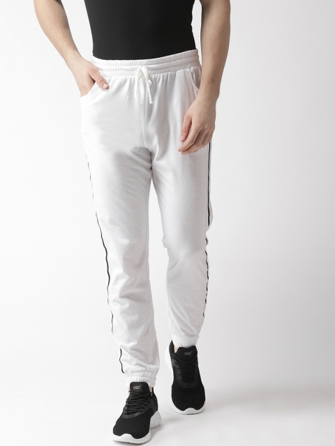 

Hubberholme Men White Solid Joggers