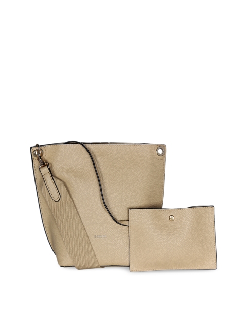 

ESBEDA Beige Solid Shoulder Bag