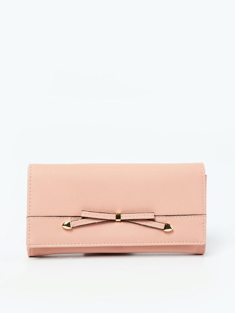 

Ginger by Lifestyle Women Pink Solid Two Fold Wallet