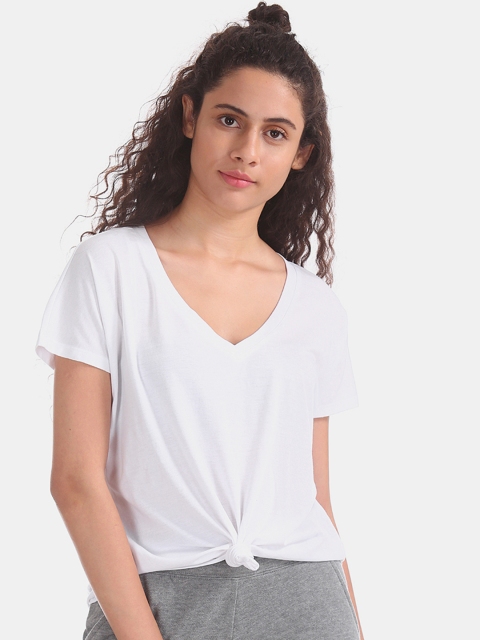 

Aeropostale Women White Solid Top
