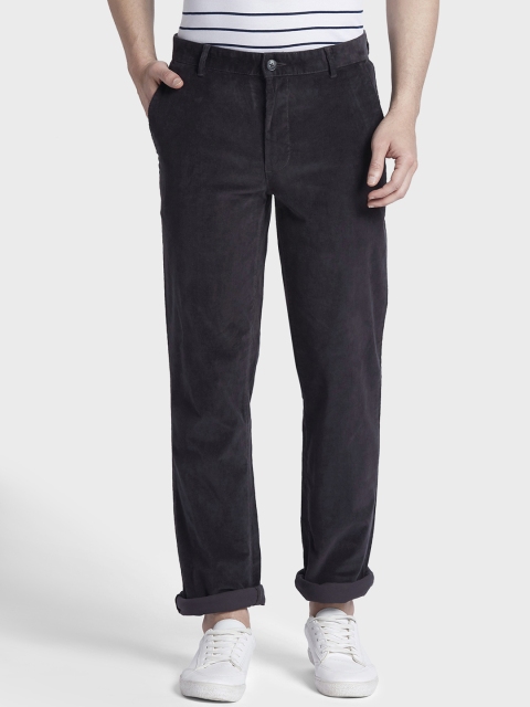 

ColorPlus Men Grey Tapered Fit Solid Chinos