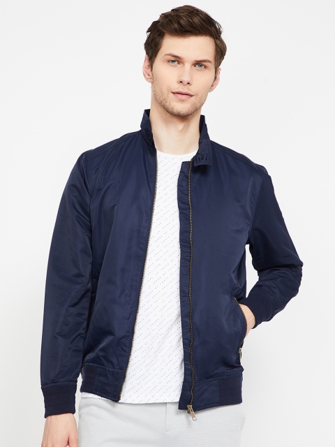 

Fame Forever by Lifestyle Men Navy Blue Solid Bomber Jacket