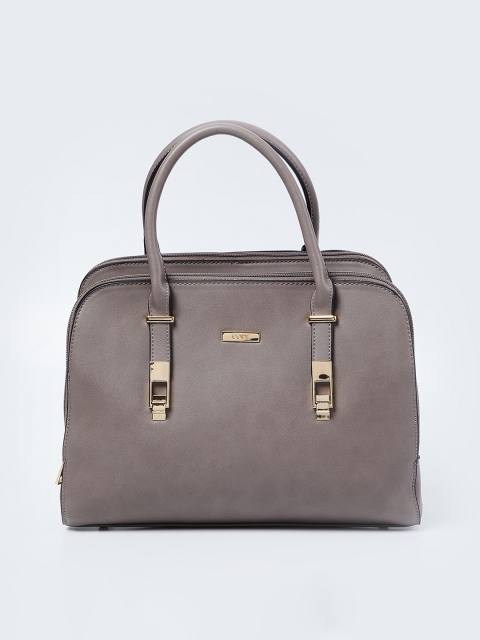 

CODE by Lifestyle Taupe Solid Handheld Bag