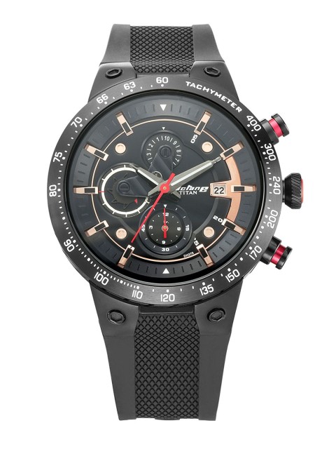 

Titan Men Black Analogue Watch 1761KP02
