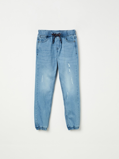 

Fame Forever by Lifestyle Boys Blue Jogger Mid-Rise Mildly Distressed Jeans