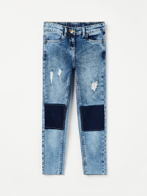 

Fame Forever by Lifestyle Girls Blue Skinny Fit Mid-Rise Mildly Distressed Jeans