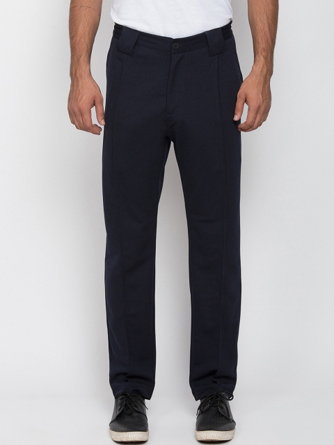

Antony Morato Men Navy Blue Solid Trousers