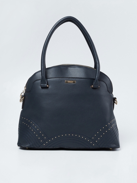 

CODE by Lifestyle Navy Blue Embellished Handheld Bag
