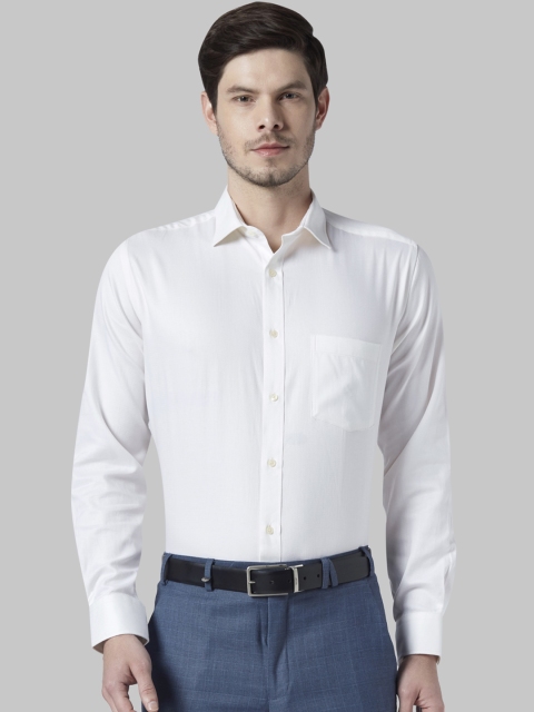 

Park Avenue Men Off-White Regular Fit Solid Formal Shirt