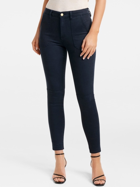 

Forever New Women Navy Blue Skinny Fit Mid-Rise Clean Look Stretchable Jeans