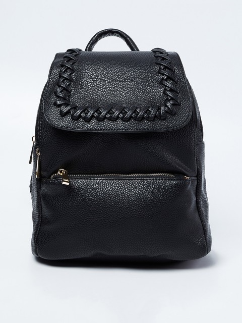 

Ginger by Lifestyle Women Black Solid Backpack