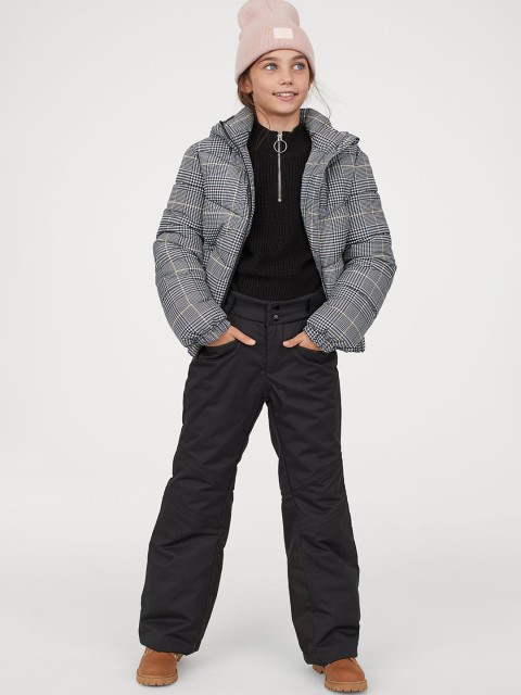 

H&M Girls Black Water-Repellent Trousers