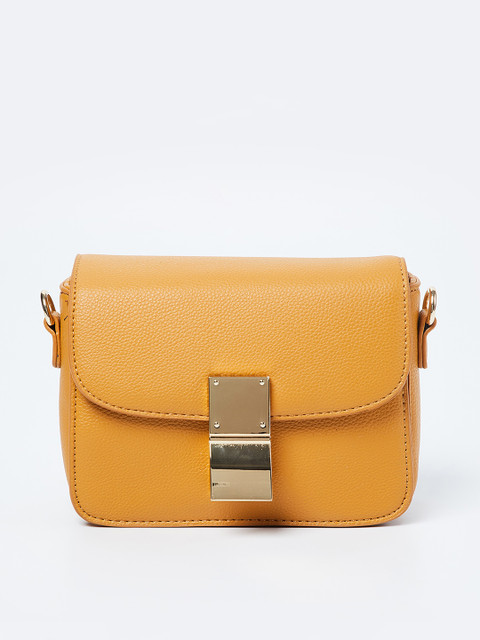 

Ginger by Lifestyle Mustard Yellow Solid Sling Bag