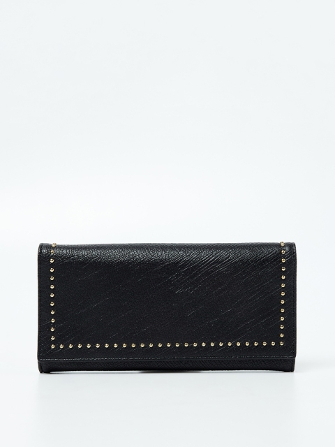 

Ginger by Lifestyle Women Black Solid Two Fold Wallet