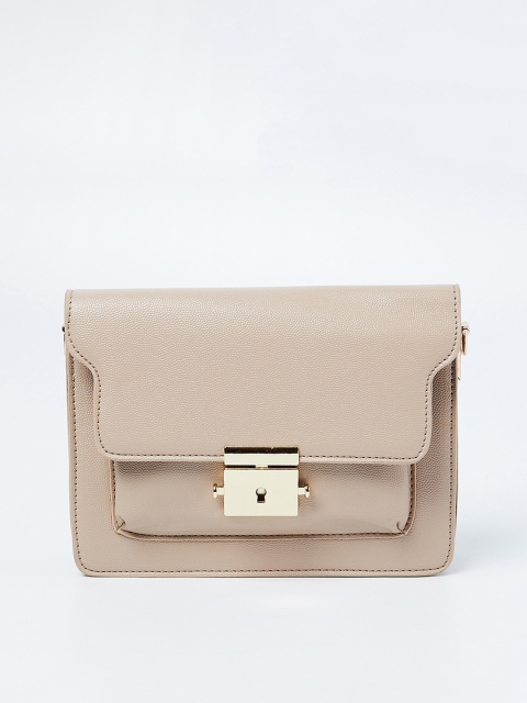 

CODE by Lifestyle Beige Solid Sling Bag