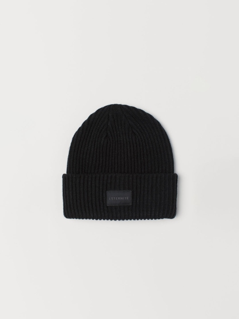 

H&M Women Black Ribbed Beanie